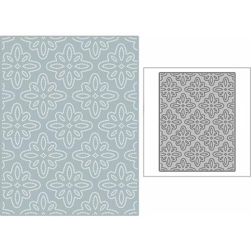 New Timeless Flowers Background Plate 2021 Metal Cutting Dies for DIY Scrapbooking and Card Making Embossing Craft No Stamps