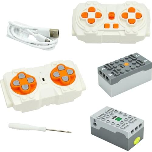 NEW Electric Rechargeable Battery Box Technical Parts Bricks Speed Remote Control Modification Bluetooth PF Building blocks