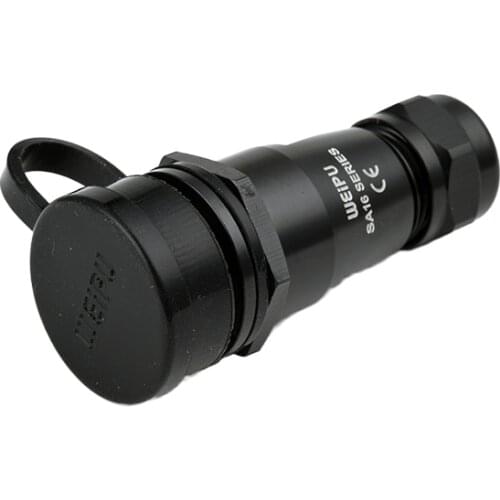 WEIPU SA1611 M16 Waterproof Wire Industrial Electrical Cable Connector 2 3 4 5 7 9 10 Pin Straight Quick Lock Female Socket