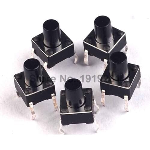 50PCS Tact switch 6*6*8mm Jog Touch the button switch
