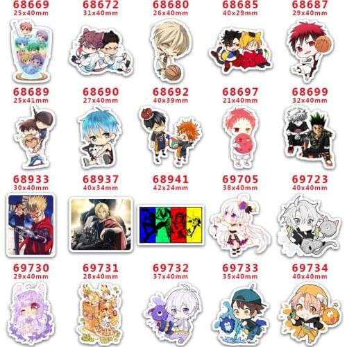 DIY Craft Supplies cartoon character printed flat back planar resins 30 pieces PR68669