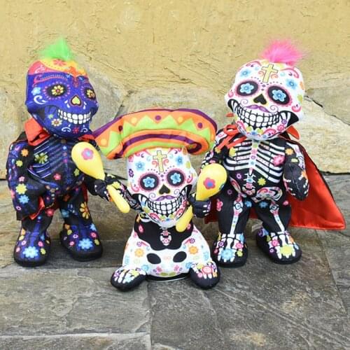 Halloween Decoration Dancing Flower Ghost Color Ghost Doll Electric Singing Halloween Party Home Decoration Tricky Toy