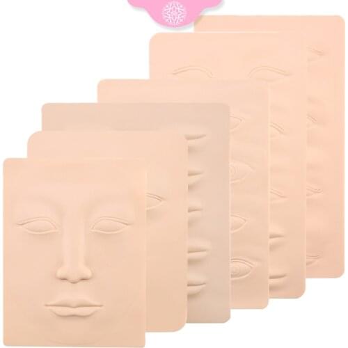1pcs 3D solid Tattoo Practice Skin Double Permanent lips Eyebrows face Skin Practice Microblading Tattoo Supplies Tool