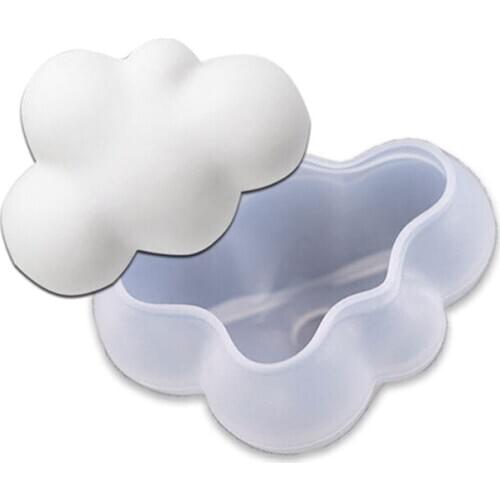 1Pcs Ice Cube Mulds Multifunction DIY Handmade 3D Stereo Soap Mould DIY Baking Decoration Cloud Shape S/M/L Silicone