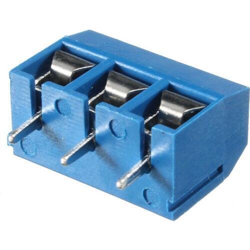 10pcs 5mm KF-301 3 Pin PCB Mount Block Screw Terminal NF Connector New