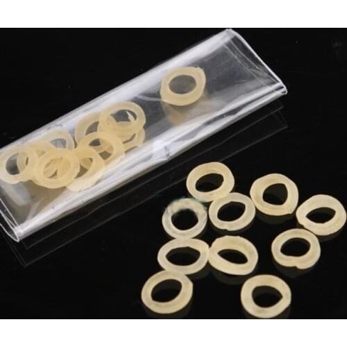 100pcs Rubber Bands For Folding Coins Key Tube Bitten Oreo Cookie Magic Tricks Magician Prop Tool Toys