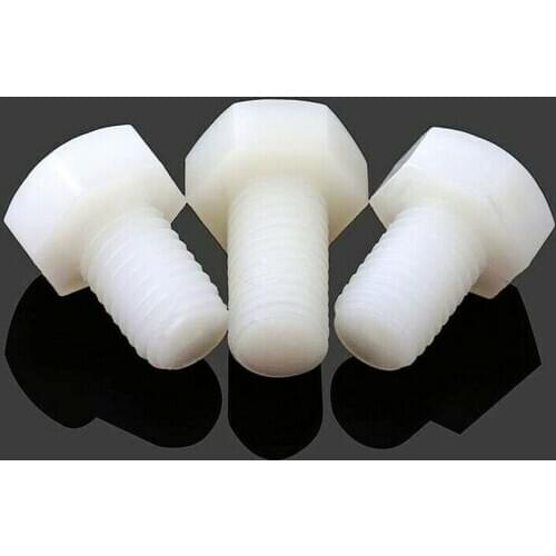 20pcs M4M5M6 white nylon outer Hexagon Bolts Plastic outer Hexagon Screws