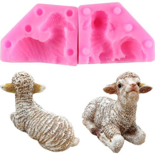 3D Sheep Silicone Soap Mold Candle Polymer Clay Molds Fondant Cake Decorarting Tools DIY Baking Candy Chocolate Gumpaste Mould
