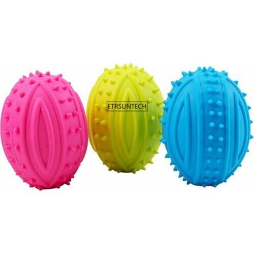 50pcs Pet Product Rubber Dog Chew Toy Rubber Molar Teeth Pet Toy Dog Bite Resistant Training Ball