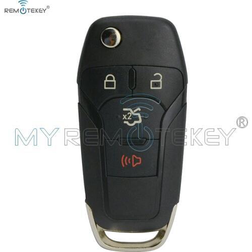 Smart key cover for Ford Fusion N5F-A08TAA flip key shell 4 button car key replacement shell Remtekey