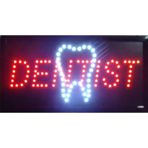 CHENXI Direct Selling Graphics 15mm Indoor 10"x19" Dentist Window Display Led Neon Sign Wholesale