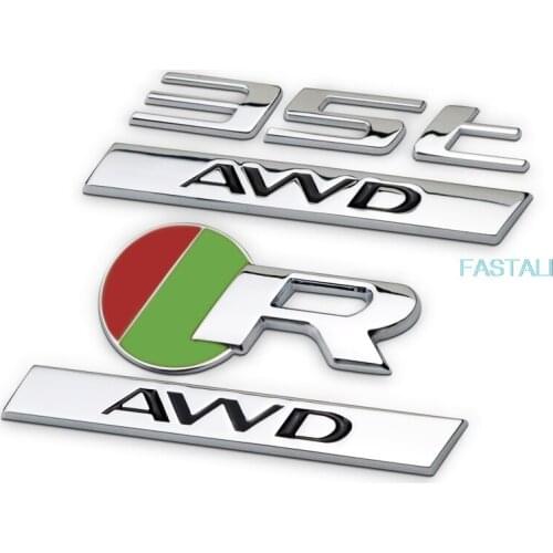 For Jaguar F-PACE XJ XF XE letter stickers 25T 35TAWD car standard high-performance car stickers car decoration accessories