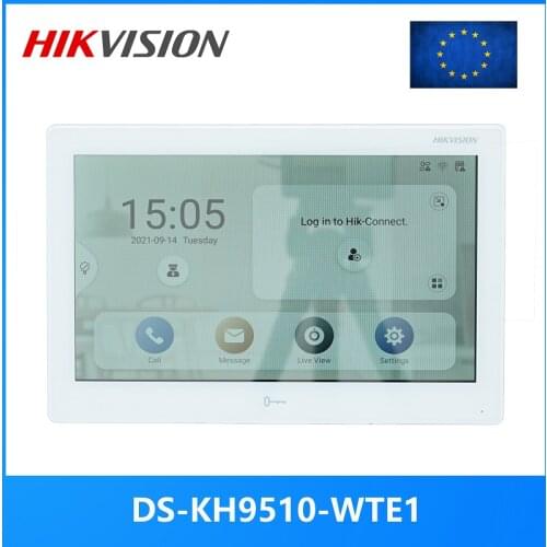 HIKVISION international version Multi-Language DS-KH9510-WTE1 Indoor Monitor,802.3af POE, app Hik-connect,WiFi,Video intercom