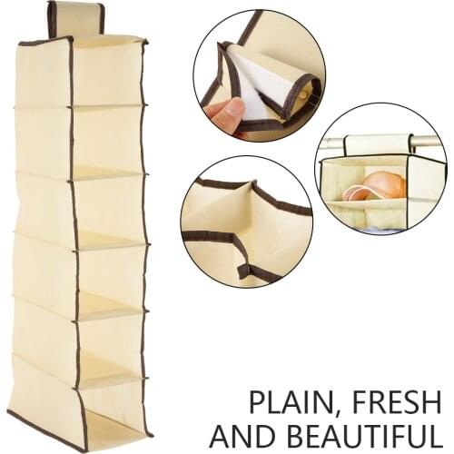 Cotton Closet Wardrobe Cabinet Organizer Hanging Pocket Drawer Clothes Storage Clothing Home Organization Accessories Supplies