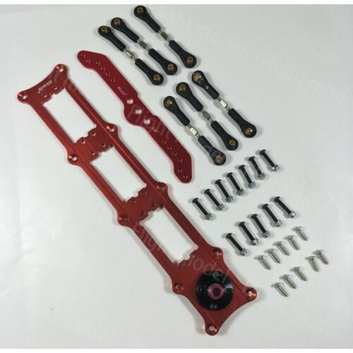 Zyhobby Miracle Alu Alloy Servo Rudders Mount Rudder Tray Set W/5" Double Servo Arm