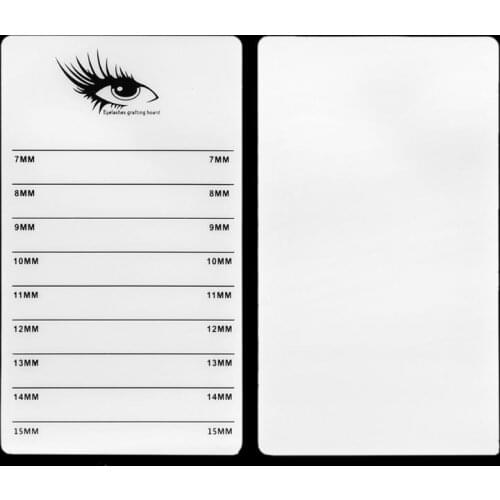 New Individual Eyelash Extension Stand Acrylic Pad Lash Tray Holder 7-15mm Makeup Tools Palette Lash Extension Holder Card