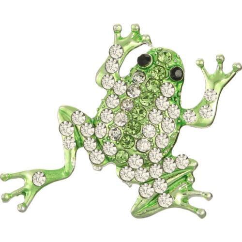 Rhinestone button Home decoration accessories Free shipping 25mm frog buttons for DIY 10PCS/LOT(BTN-5570)
