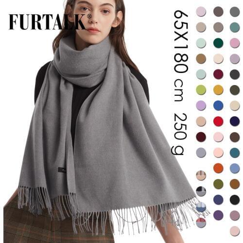 FURTALK Cashmere Women Winter Scarf Shawl Pashmina Shawl Wraps Soft Warm Blanket Scarves for Women AD012