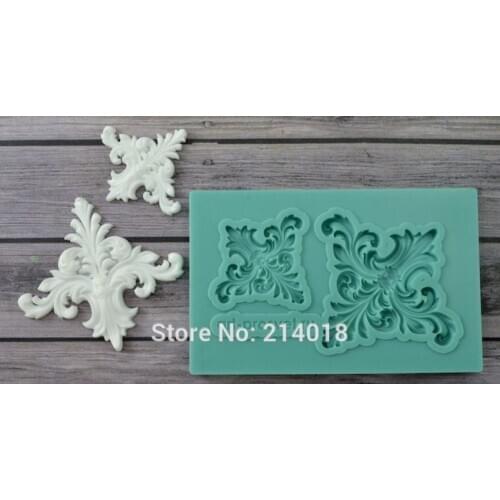 Silicone Mold Set Corners Crafts Decorating Cake Fondant Silicone Molds Moulds Silicone Rubber for Cake Decorations PRZY 001