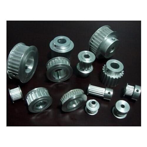 50% off!! Free shipping high quality customized aluminum alloy timing belt pulley + shaft in cheap price