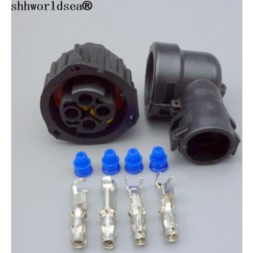 Worldgolden 4pin 2.5mm round female waterproof automotive electrical plug sealed auto cable connector