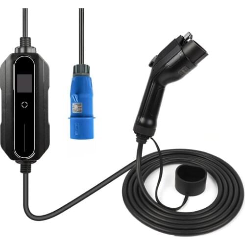 EV Charger Type 1 32 Amp for Portable Electric Vehicle, CEE Plug 220V-240V Car Charging Cable, J1772