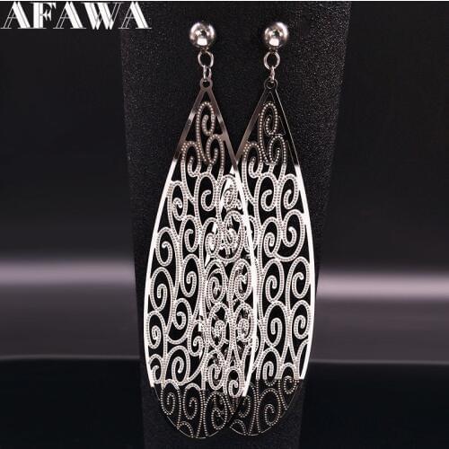 2021 New Fashion Stainless Steel Stud Earrings Silver Color Earrings for Women Jewelry pendientes mujer moda E1612S02