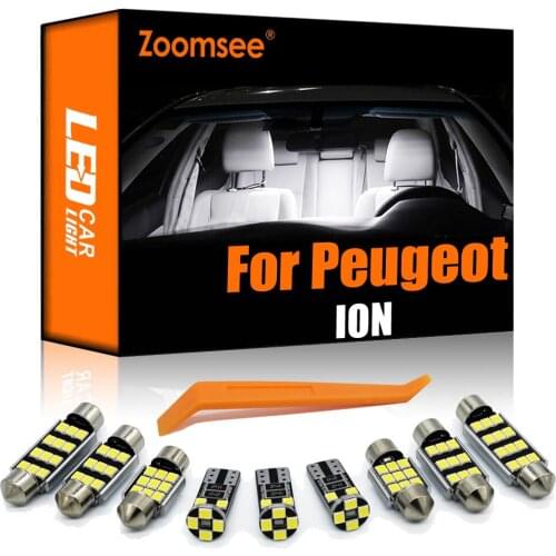 Zoomsee 6Pcs Interior LED For Peugeot ION 2010+ Canbus Vehicle Bulb Indoor Dome Map Reading Trunk Light No Error Auto Lamp Kit