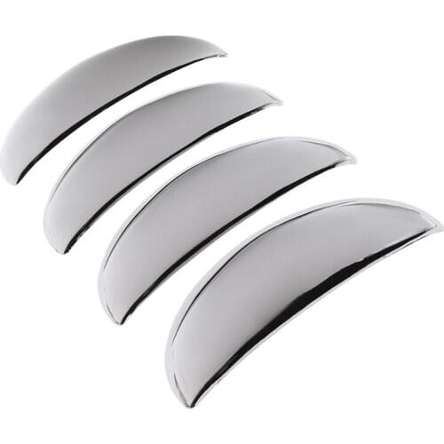 4 PCS ABS Chrome Door Handle Bowl Door Handle Protective Covering Cover Trim Decoration Apply For Peugeot 206 207 For Citroen C2