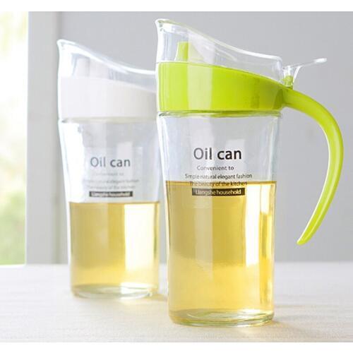 620ML Glass Olive Oil Bottle Premium Vinegar Container Kitchen Soy Sauce Bottle Fashion Glass Vinegar Storage Bottle