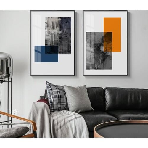 Abstract Style art posters and prints wall Colour Construction pictures for living room bedroom modern decor unframed painting