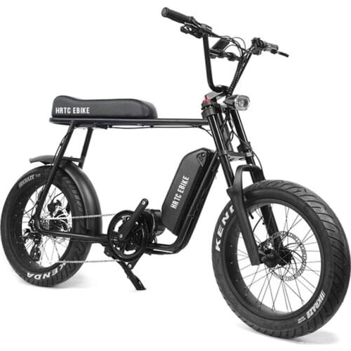 ATV 20inch fat ebike 48V 1000w BAFANG MOTOR Super Power Electric Ebike Retro Design 7 Speed snow / beach ebike