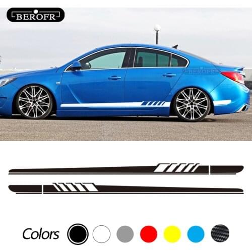 Car Side Stickers For Opel OPC Astra J H G K Insignia Corsa D B E Mokka Vectra B Auto Vinyl Film Decals Car Tuning Accessories