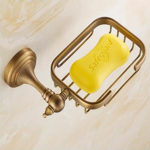 European brass wall mounted basket style soap dishes toilet soap box rack,Copper retro bathroom soap net soap dishes box Whosale
