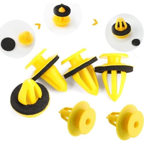 50Pcs 10mm Auto Door Trim Panels Fastener Clips Car Plastic Fixed Clip for Lada Kalina Granta Priora Niva Largus Samara 2110