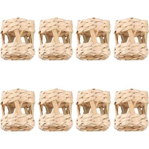 Napkin Rings,Openwork Napkin Rings,Hand Woven Rustic Napkin Ring Holders for Christmas Napkins Rings Serviette Buckles