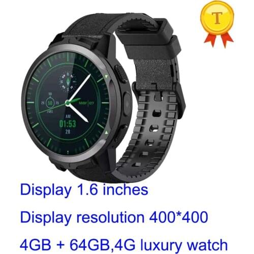 Best selling Dual camera 4G phone call Smartwatch 1.6 inch 400*400 4GB+64GB heart rate monitoring video call Smart Watch Men