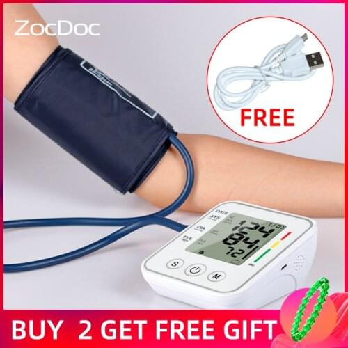 Blood Pressure Monitor Upper Arm Automatic Digital Blood Pressure Monitor Cuff Home BP Sphygmomanometers with Large LCD Display