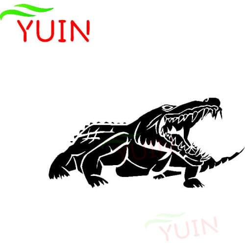 Heroic Cool Animal Crocodile Comics Funny Car Sticker Fashion PVC Body Bumper Decoration High Quality Waterproof Sunscreen Decal