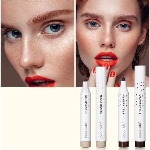 Natural Lifelike Freckle Pen Eyeliner Concealer Soft Smooth Lasting Waterproof Dot Spot Pen Easy Convenient Woman Makeup Tool