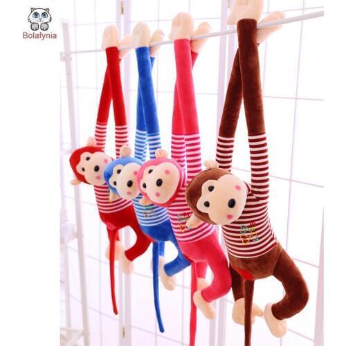 BOLAFINIA New long-armed monkey children plush toys doll kids stuffed toy Christmas birthday gift