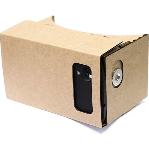 VR Glasses Google Cardboard with NFC TAG Valencia Quality 3D VR Virtual Reality Glasses for Mobile Phone Smart Device Wood Color