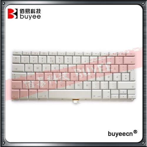 Original 15.4" A1260 A1226 A1211 Norwegian Norsk Keyboard For Macbook Pro Norway Keyboards with backlight Replacement White