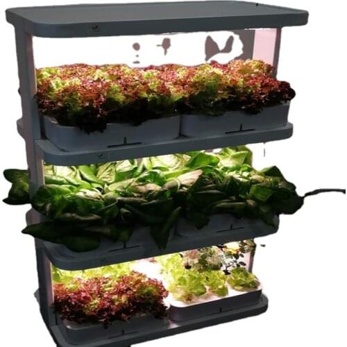 Indoor Farming EXSIPS Plant Stand Aquaponics Hydroponic LED Plant Grow Light 120W Indoor Stand Vegetative hydroponics grow kit