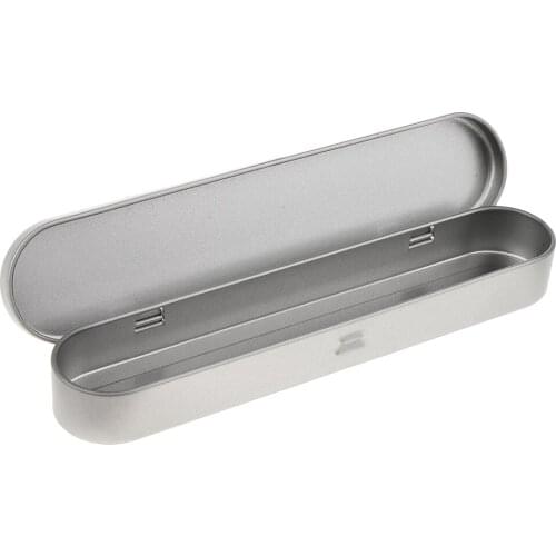 Empty Case,3pcs Rectangular Metal Empty Hinged Tins Containers Basic Necessities