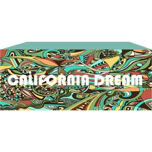 Advertising table cloth promotion printing personal design/logo four side manteles