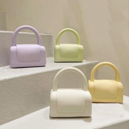 Niche Design Luxury Handbags Women Bags Designer New Original Portable Square Jelly Pures and Bags Fashion Solid Ladies Bag