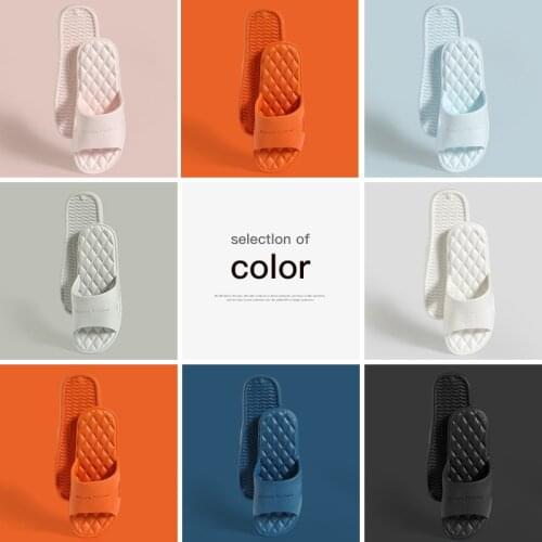 Summer Women Bathe Soft Slippers Couple Bathroom Sandals Men Fashion Non-Slip Plus Size Slides Home Massage Flip Flops Wholesale