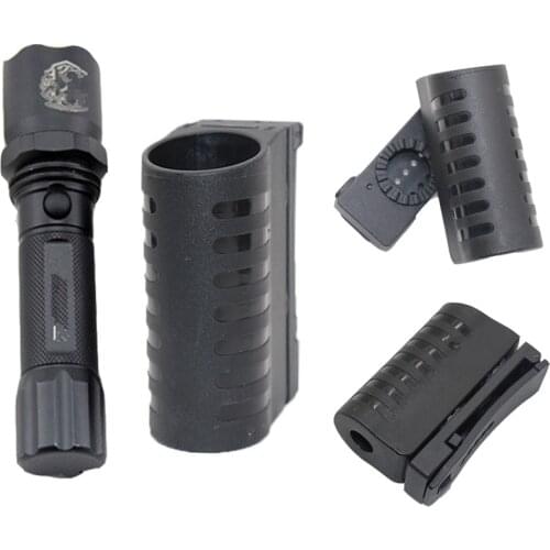Tactical Flashlight Pouch Case Holder 360 Degree Rotatable Belt Clip Military Toch Cover LED Light Holder Hunting Accessories