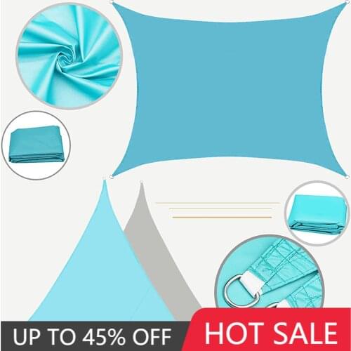 Triangle Polyester Sunshade Sail UV Protection Waterproof Outdoor Awning Courtyard Garden Tent Awning